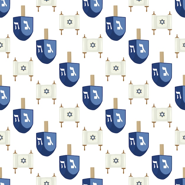 Vector illustration on theme big colored pattern dreidel