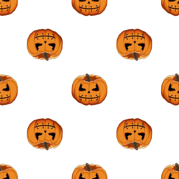 Illustration on theme big colored pattern Halloween