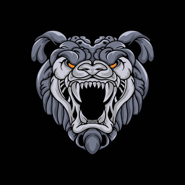 illustration tiger head mascot