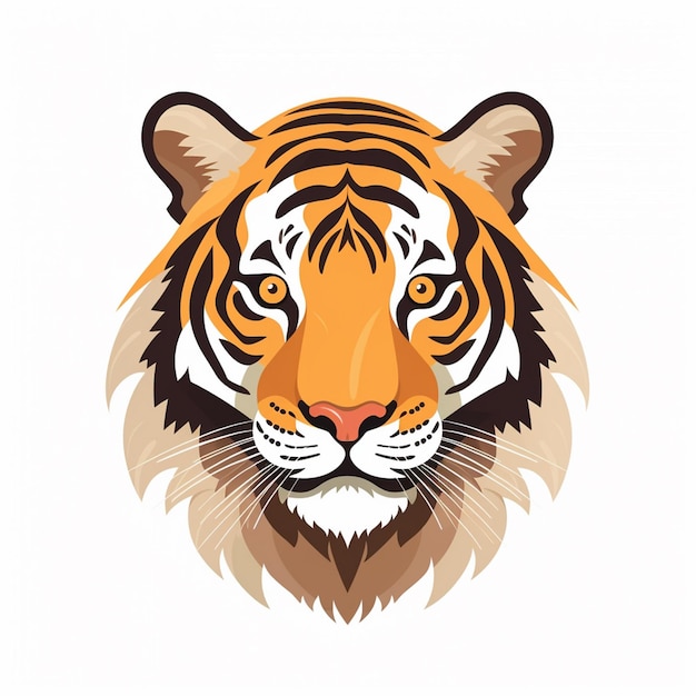 illustration tiger vector animal design chinese decoration graphic asia china symbol asia