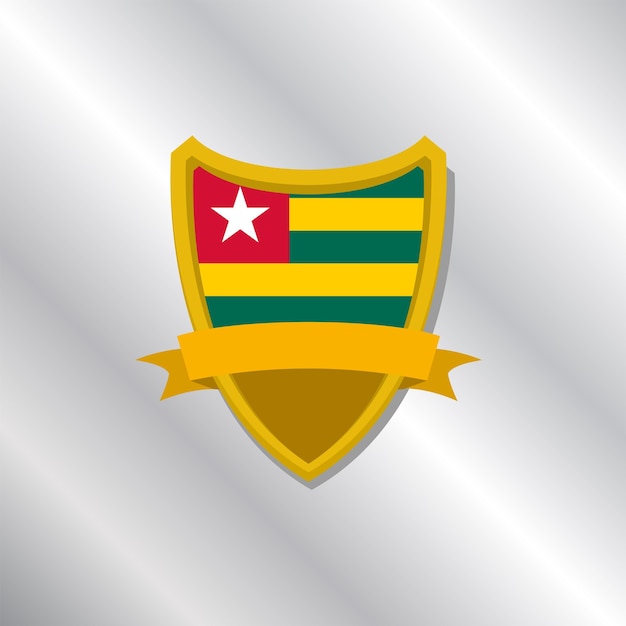 Illustration of Togo flag Template