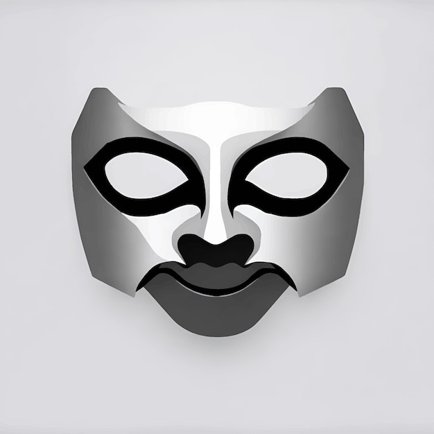 Illustration of traditional mask super hero mask face mask face character cartoon mask vector