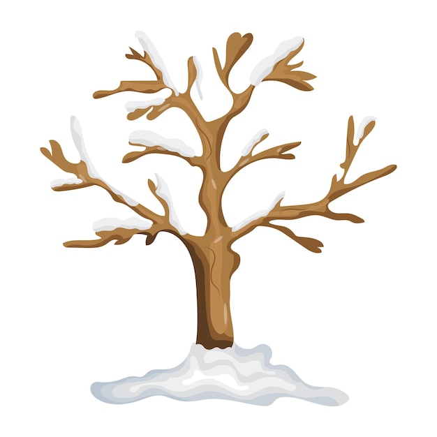 An illustration of tree flat editable vector