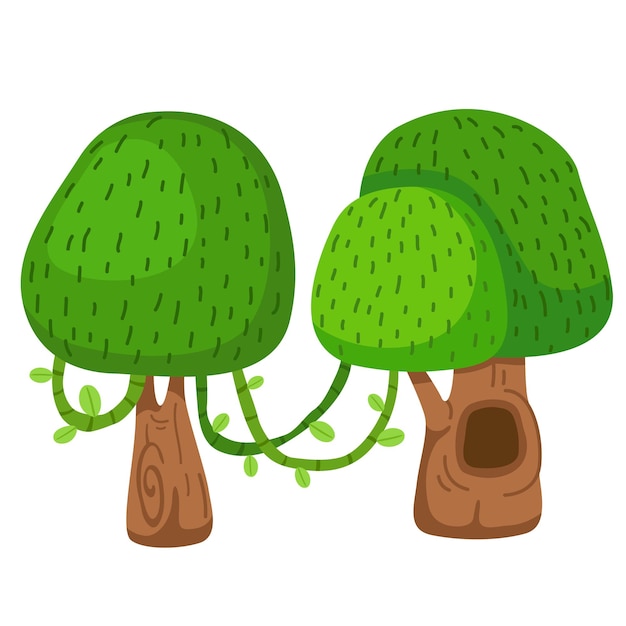 Illustration of tree on white background