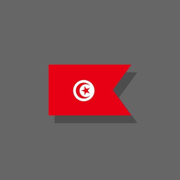 Illustration of Tunisia flag Template