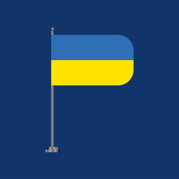 Illustration of Ukraine flag Template