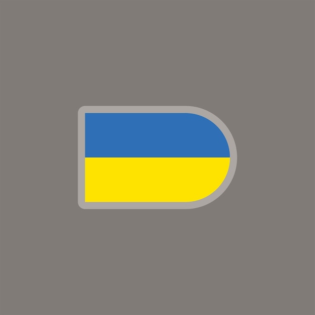 Illustration of Ukraine flag Template