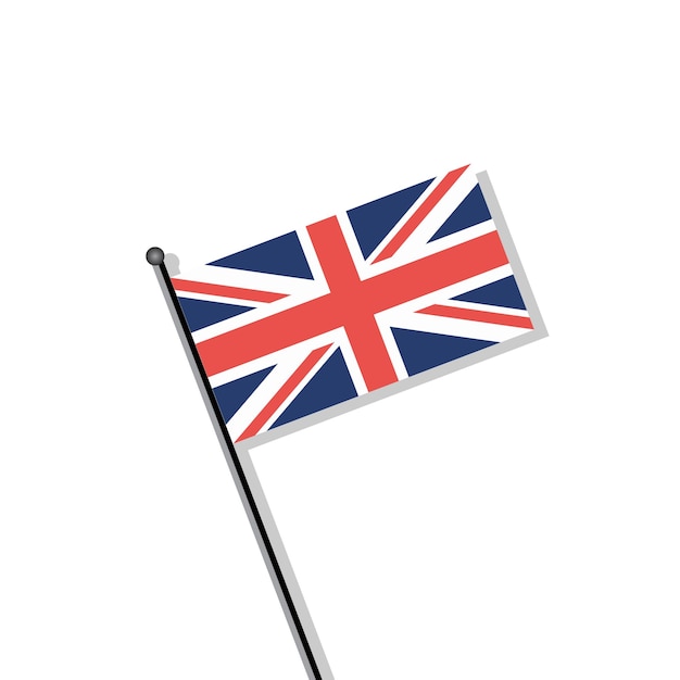 Illustration of United Kingdom flag Template