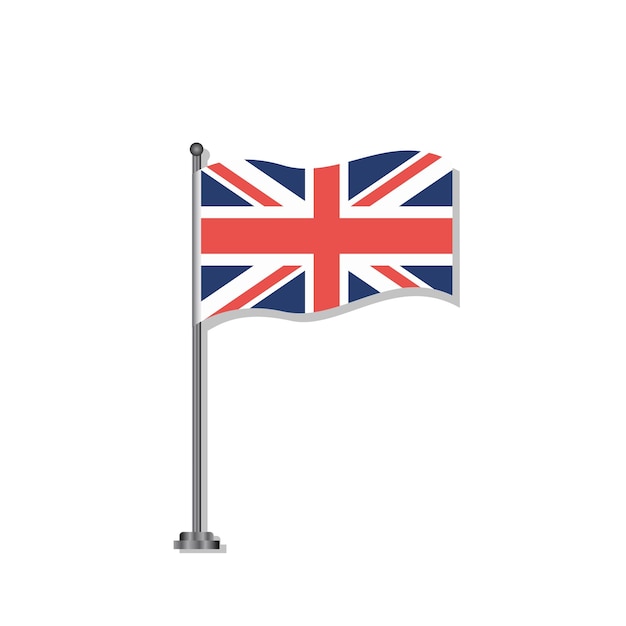 Illustration of United Kingdom flag Template