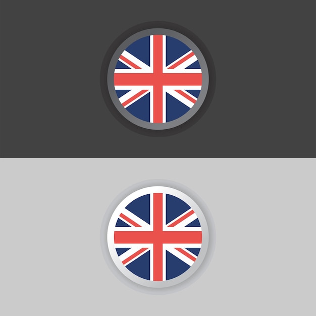 Illustration of United Kingdom flag Template