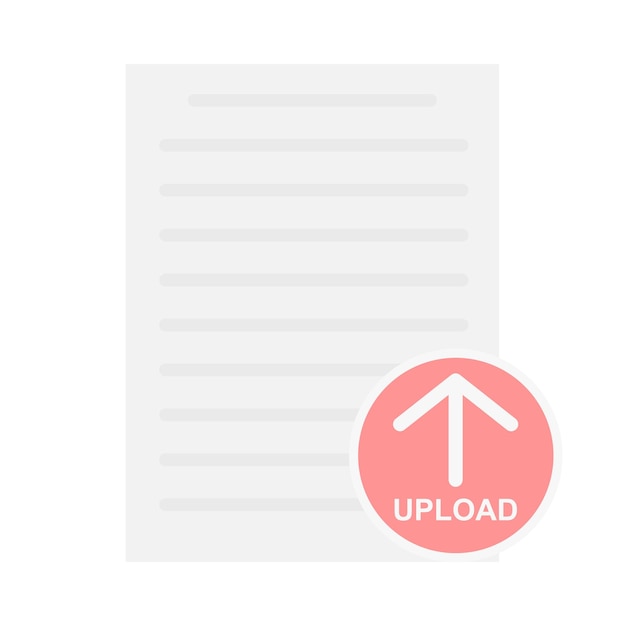 Illustration of upload