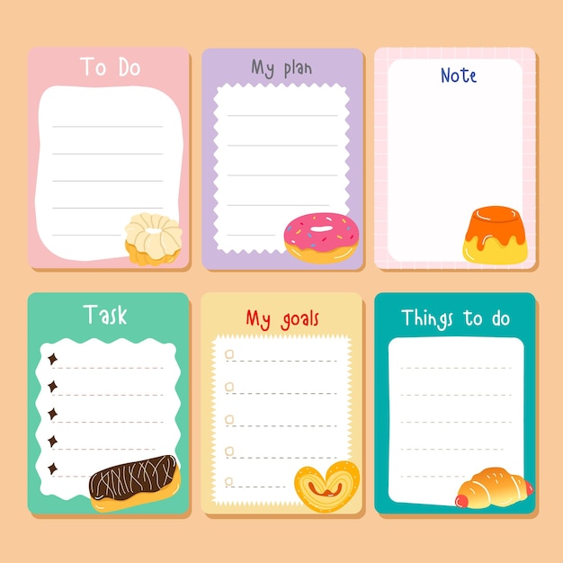 illustration vector Blank reminder paper notes, sticky note pad with tape, memo pad, memo, planner,