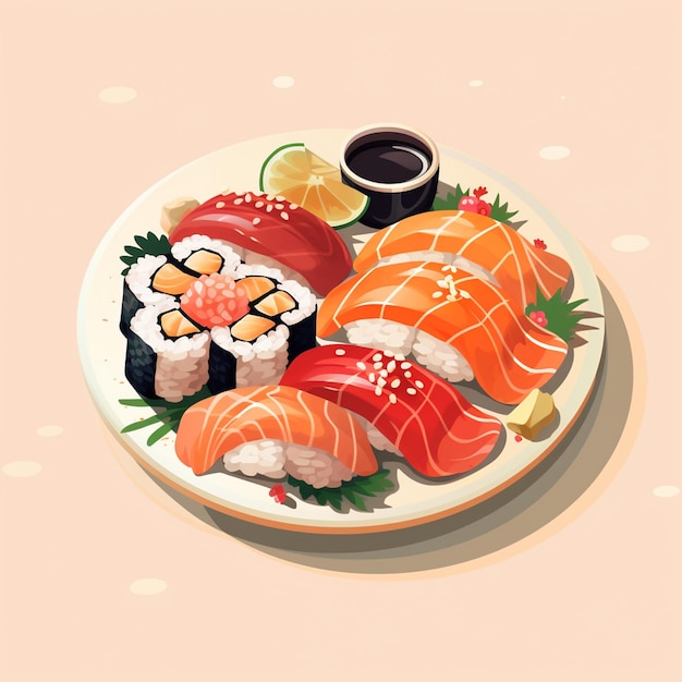 illustration vector food japan design japanese asian traditional background chinese graphi