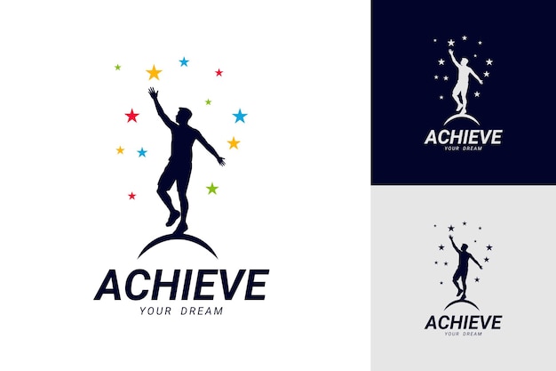 Illustration Vector Graphic of Achieve Your Dream Logo. Perfect to use for Education Company