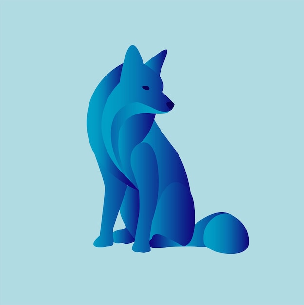 Illustration vector graphic of animal in geometric