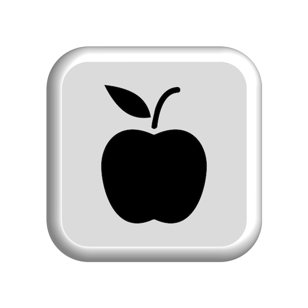 Illustration Vector graphic of Apple fruit icon template