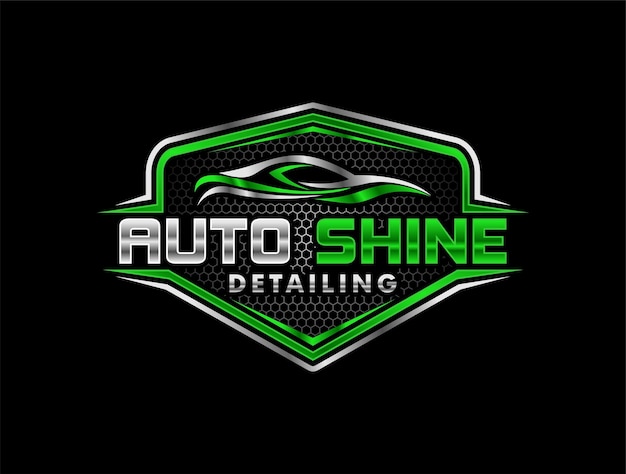 illustration vector graphic of auto detailing service logo emblem sticker badges design template