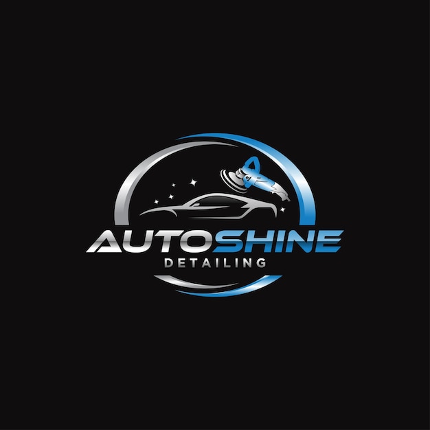 Illustration vector graphic of auto detailing servis logo design template