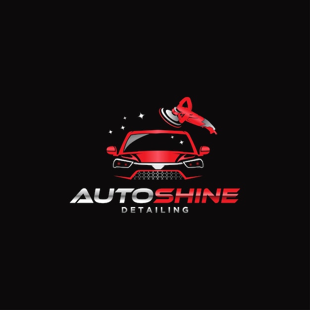 Illustration vector graphic of auto detailing servis logo design template