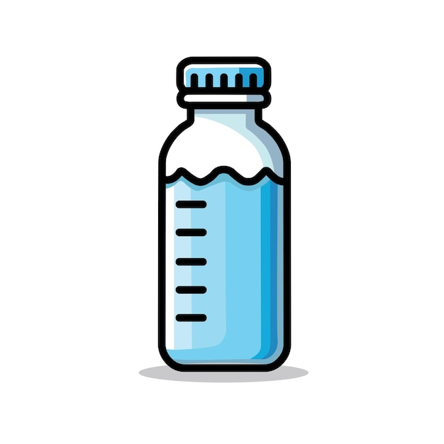 Illustration Vector Graphic Cartoon of a Drinking Bottle Featuring Modern Design and Hydration