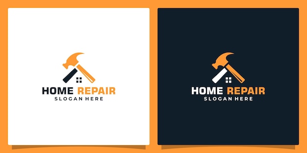 Illustration vector graphic of Construction home repair and house building Concept Logo Design template