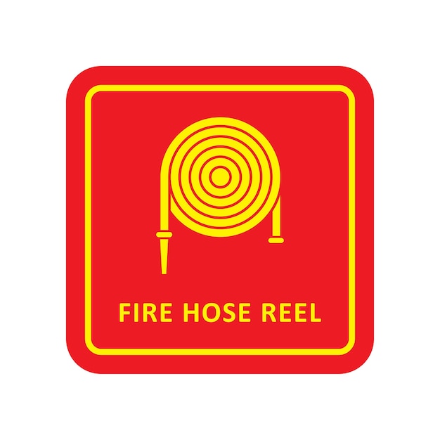 Vector illustration vector graphic of fire hose reel icon