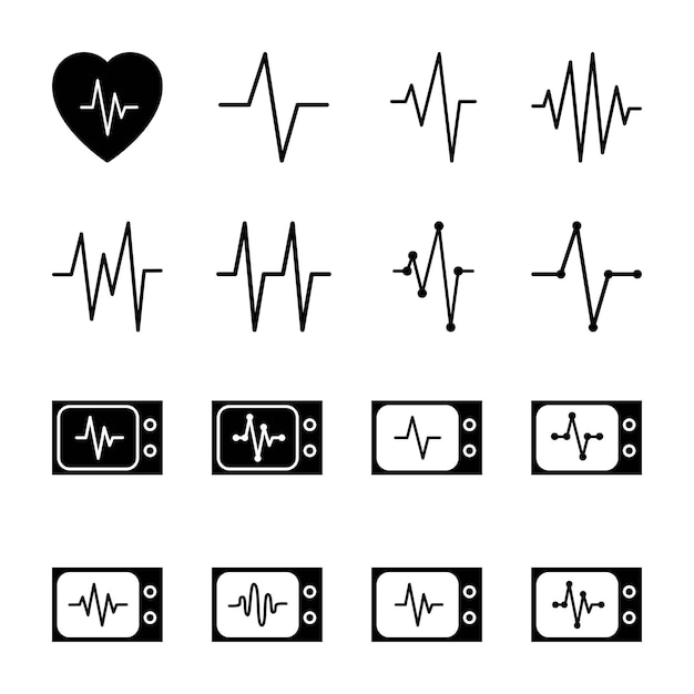 Illustration Vector graphic of heart pulse icon