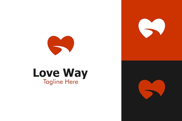 Illustration Vector Graphic of Love Way Logo Perfect to use for Technology Company