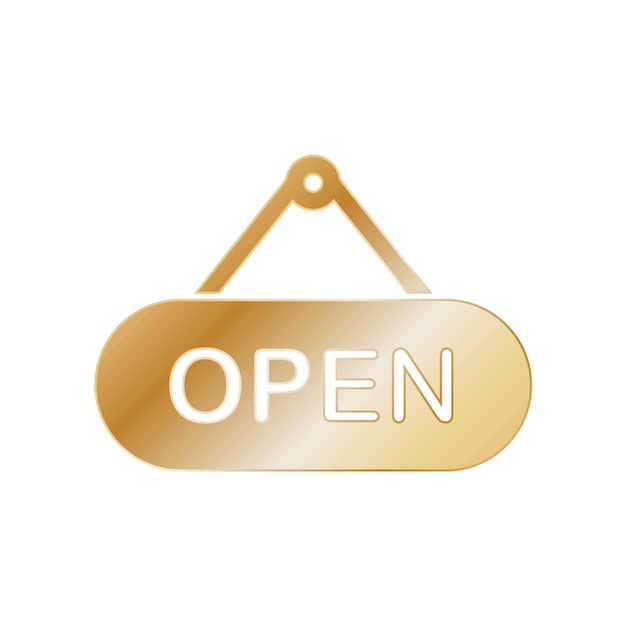 Illustration Vector graphic of Open sign icon