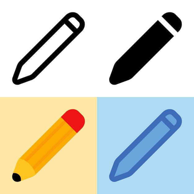 Illustration vector graphic of Pencil Icon Perfect for user interface new application etc