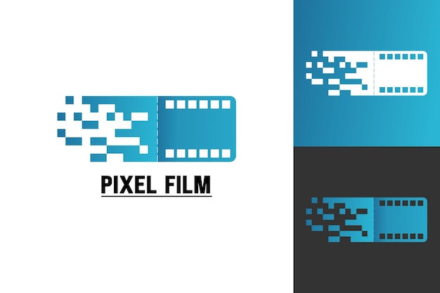 Illustration Vector Graphic of Pixel Film Logo Perfect to use for Technology Company