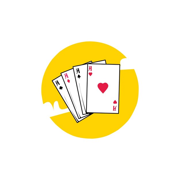 Vector illustration vector graphic of poker card icon