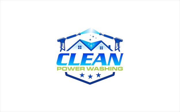 Illustration vector graphic of pressure power wash spray logo design template