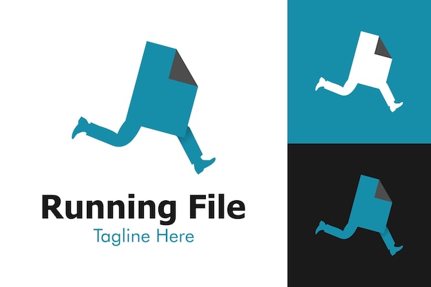 Illustration Vector Graphic of Running File Logo Perfect to use for Technology Company