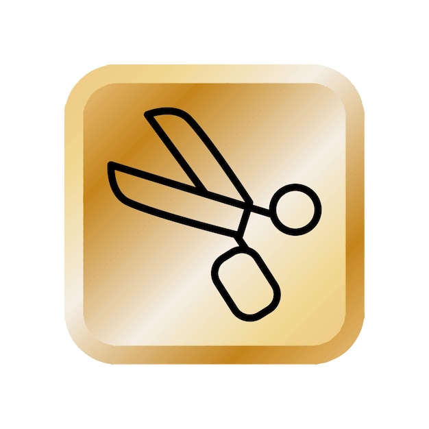 Illustration Vector graphic of scissor icon template