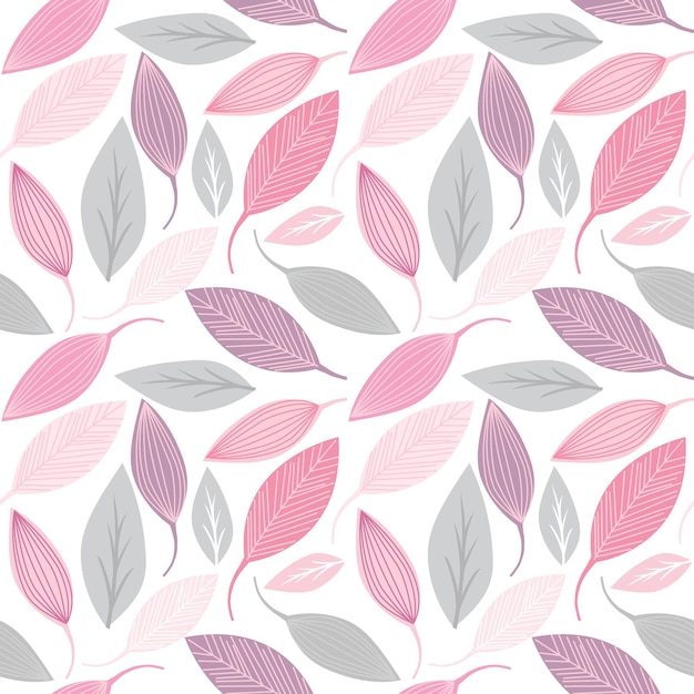 Illustration vector graphic of seamless pattern with leaves perfect for wallpaper wrapping etc