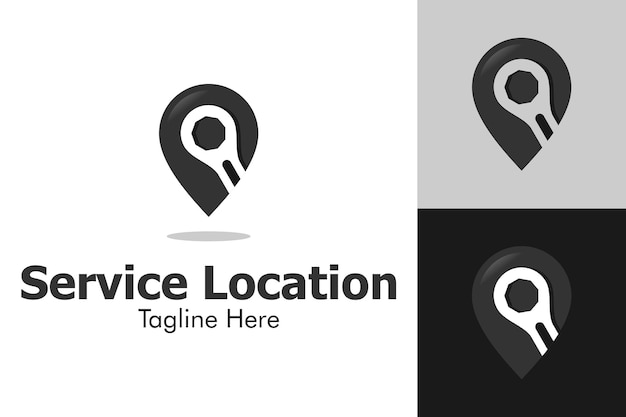 Illustration Vector Graphic of Service Location Logo Perfect to use for Technology Company