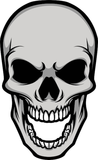 illustration vector graphic of skull  mascot good for logo sport ,t-shirt ,logo