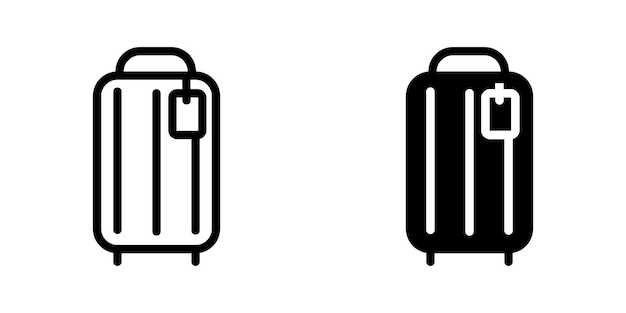 Illustration Vector graphic of travel bag icon template