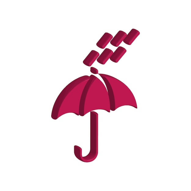 Illustration Vector graphic of umbrella icon template