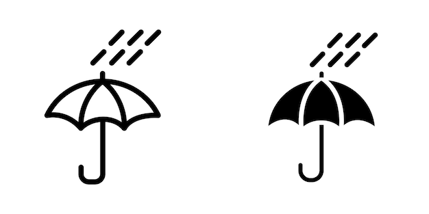 Illustration Vector graphic of umbrella icon template