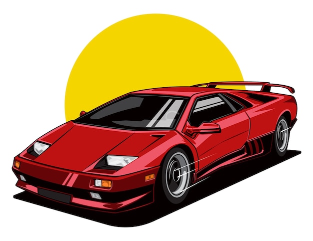 Illustration vector graphic of vehicle car design