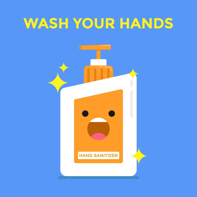 Illustration vector graphic of Wash Your Hand Perfect for pandemic campaign coronavirus campaign