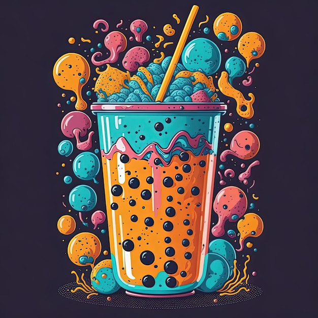 illustration vector Juice Fruites