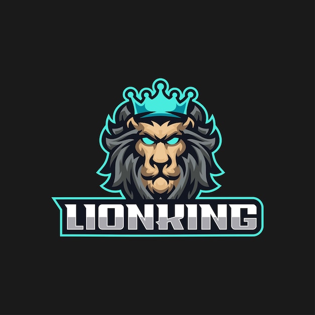 Illustration Vector Lion ESport Logo Style