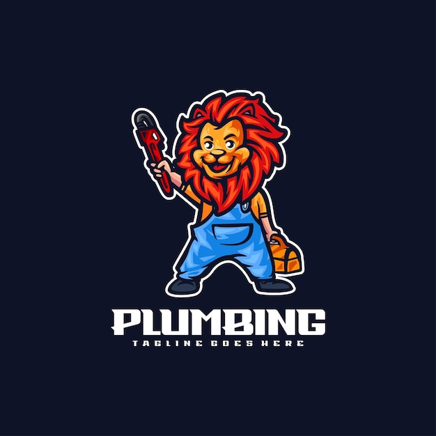 Illustration Vector Plumbing Mascot Style