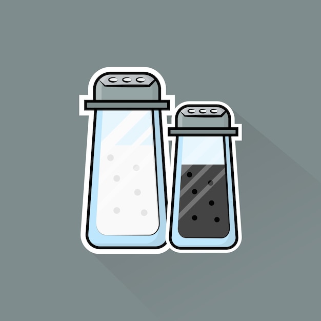 Illustration Vector of Salt Pepper in Flat Design