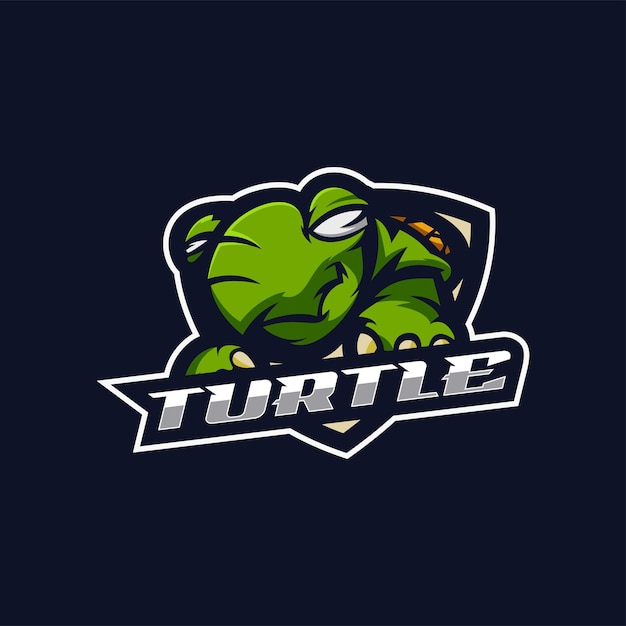 Illustration Vector Turtle Mascot Style