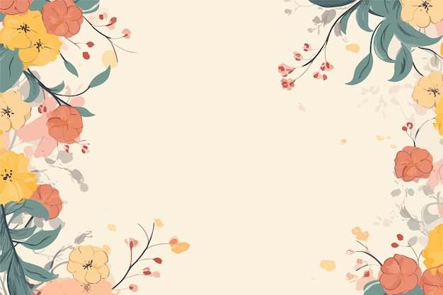 illustration vector watercolor colorful floral background