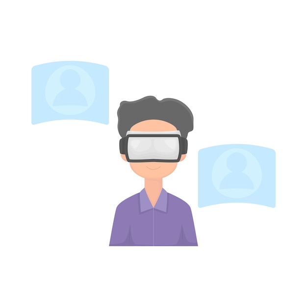 Illustration of virtual reality